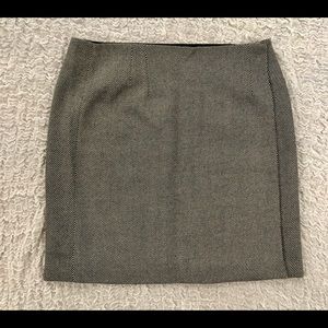 Club Monaco faux wrap herringbone mini skirt!